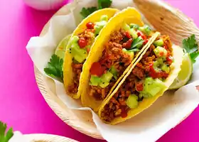 Tempeh Tacos with Avocado Kiwi Salsa recipe