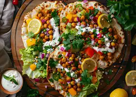 Spiced Chickpea and Vegetable Flatbreads recipe