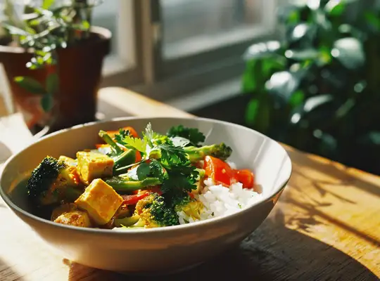 Tofu and Broccoli Coconut Curry