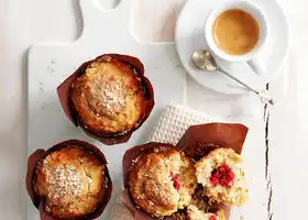 Apple and raspberry breakfast muffins recipe