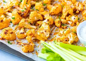 Easy Baked Buffalo Cauliflower Wings recipe