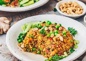 Nasi Goreng with Veggies and Tofu (Indonesian Fried Rice) recipe