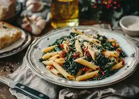 Kale and Sun-Dried Tomato Penne recipe