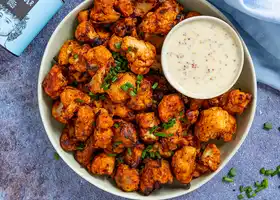 Vegan Cauliflower Buffalo Wings & Dip recipe