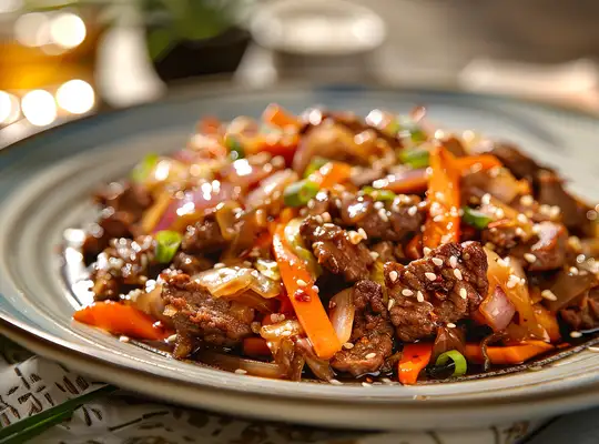 Stashcook | Beef & Cabbage Stir-Fry with Carrots