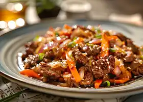 Beef & Cabbage Stir-Fry with Carrots recipe