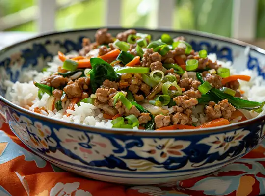 Stashcook | Asian Pork and Vegetable Stir-Fry with Basmati Rice