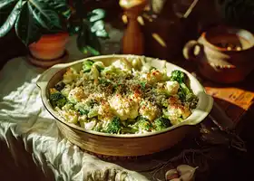 Cauliflower & Broccoli Gratin with Smoked Gouda recipe