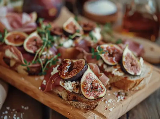 Stashcook | Fig and Ricotta Crostini with Parma Ham