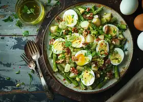Potato, Asparagus & Boiled Egg Salad with Honey-Dijon Dressing recipe