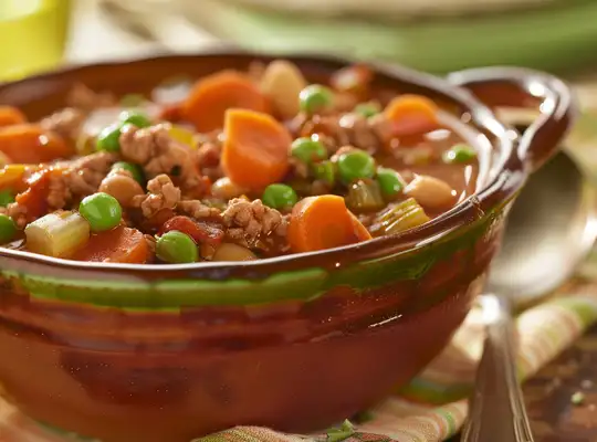 Stashcook | Hearty Turkey and Vegetable Stew with Brown Rice