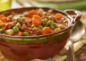 Hearty Turkey and Vegetable Stew with Brown Rice recipe