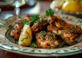 Herb-Crusted Lemon Pepper Chicken Wings recipe