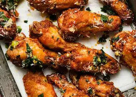 Green Onion Garlic Parmesan Wings recipe