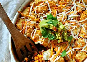 Vegan Mexican Tater Tot Casserole recipe