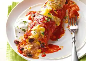 Black Bean Turkey Enchiladas recipe