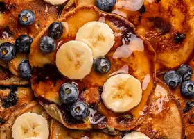 Banana Blueberry Pancakes recipe