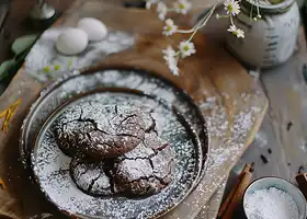 Spiced Chocolate Orange Crinkle Cookies recipe