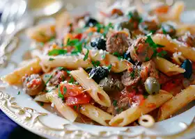 Spicy Sausage and Tomato Penne recipe