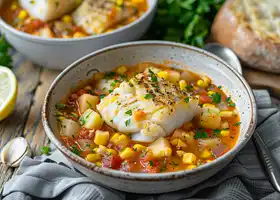 Atlantic Cod Chowder with Sweet Corn & Parsley recipe