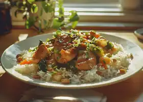 Honey-Glazed Chicken & Veggie Stir Fry with Jasmine Rice recipe