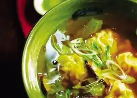 Pork and prawn wonton soup recipe