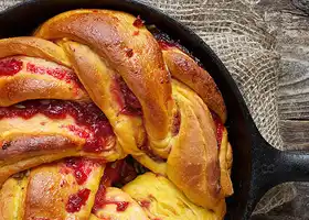 Twisted Pumpkin Cranberry Bread recipe