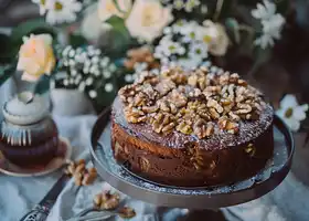 Date and Walnut Sticky Cake recipe