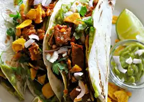 Vegan Two-Layer Mojo Seitan Tacos recipe