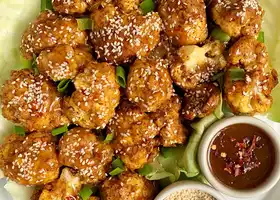 Maple Sesame Glazed Cauliflower Wings recipe