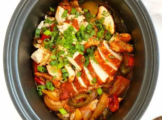 Stashcook | Slow Cooker Chicken Fajitas