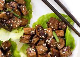 Asian Pork Lettuce Wraps recipe