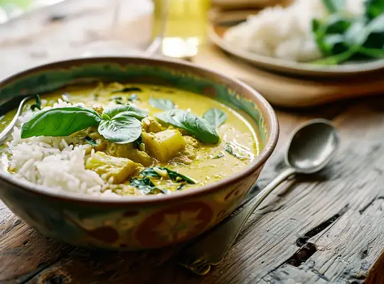 Lacto Vegetarian Coconut Curry Recipe