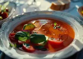 Chilled Tomato Cucumber Soup recipe