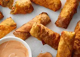 Copycat Cheesecake Factory Cheeseburger Egg Rolls recipe