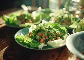 Asian Turkey and Cucumber Lettuce Cups recipe