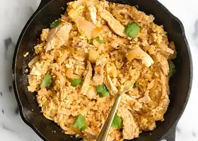 Buffalo Chicken Cauliflower Fried Rice (Whole30) recipe