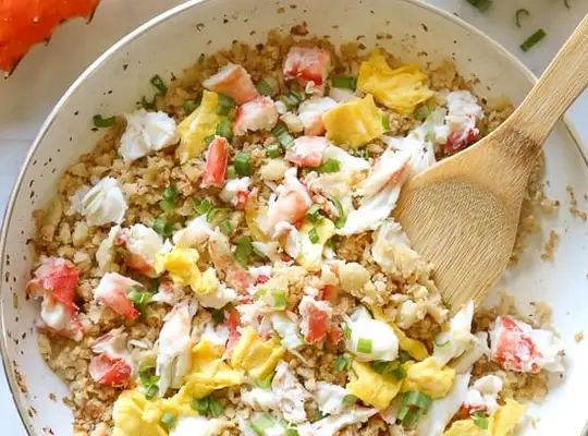 Stashcook | King Crab Cauliflower Fried Rice