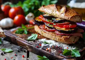 Eggplant and Provolone Sandwich recipe