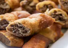 Cheeseburger Egg Rolls recipe