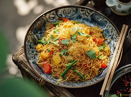 Easy 30 Minute Singapore Noodles Recipe