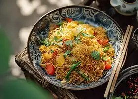 Easy 30 Minute Singapore Noodles recipe