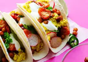 Vegan Breakfast Tacos (With Tofu Scrambled Eggs!) recipe