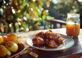 Pecan & Pear Fritters with Honey Glaze recipe