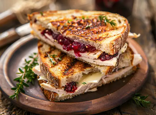 Stashcook | Turkey and Cranberry Grilled Cheese