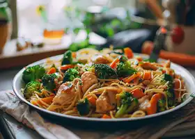 Chicken Lo Mein with Broccoli & Carrots recipe