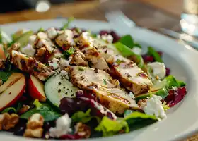 Chicken Salad with Apples, Walnuts, Basil, Feta & Cranberries recipe