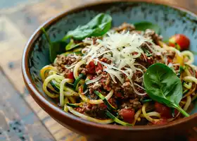 Beef and Zucchini Noodle Bake recipe