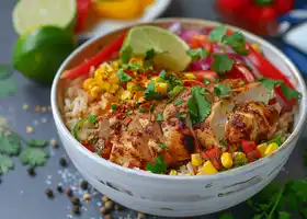 Spicy Chicken and Vegetable Rice Bowl recipe
