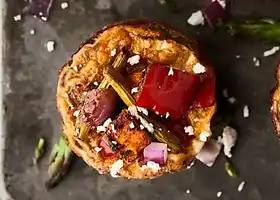 Roasted Veggie Breakfast Muffins recipe